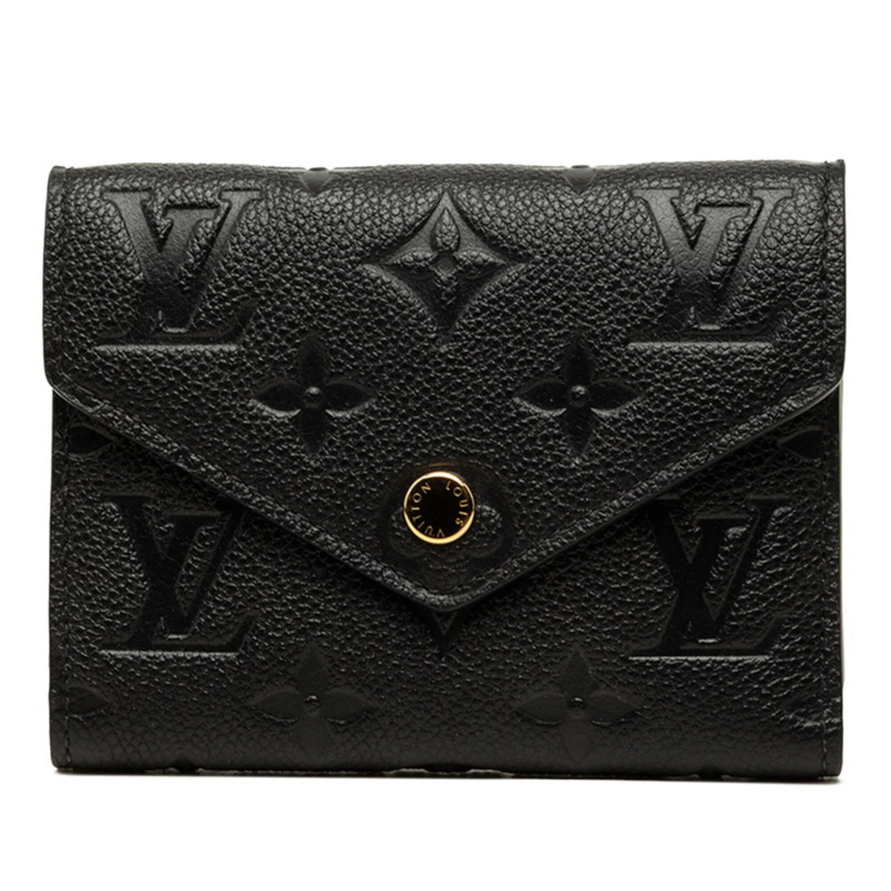 Louis Vuitton Monogram Empreinte Portefeuille Victorine Tri-fold Wallet M6406...
